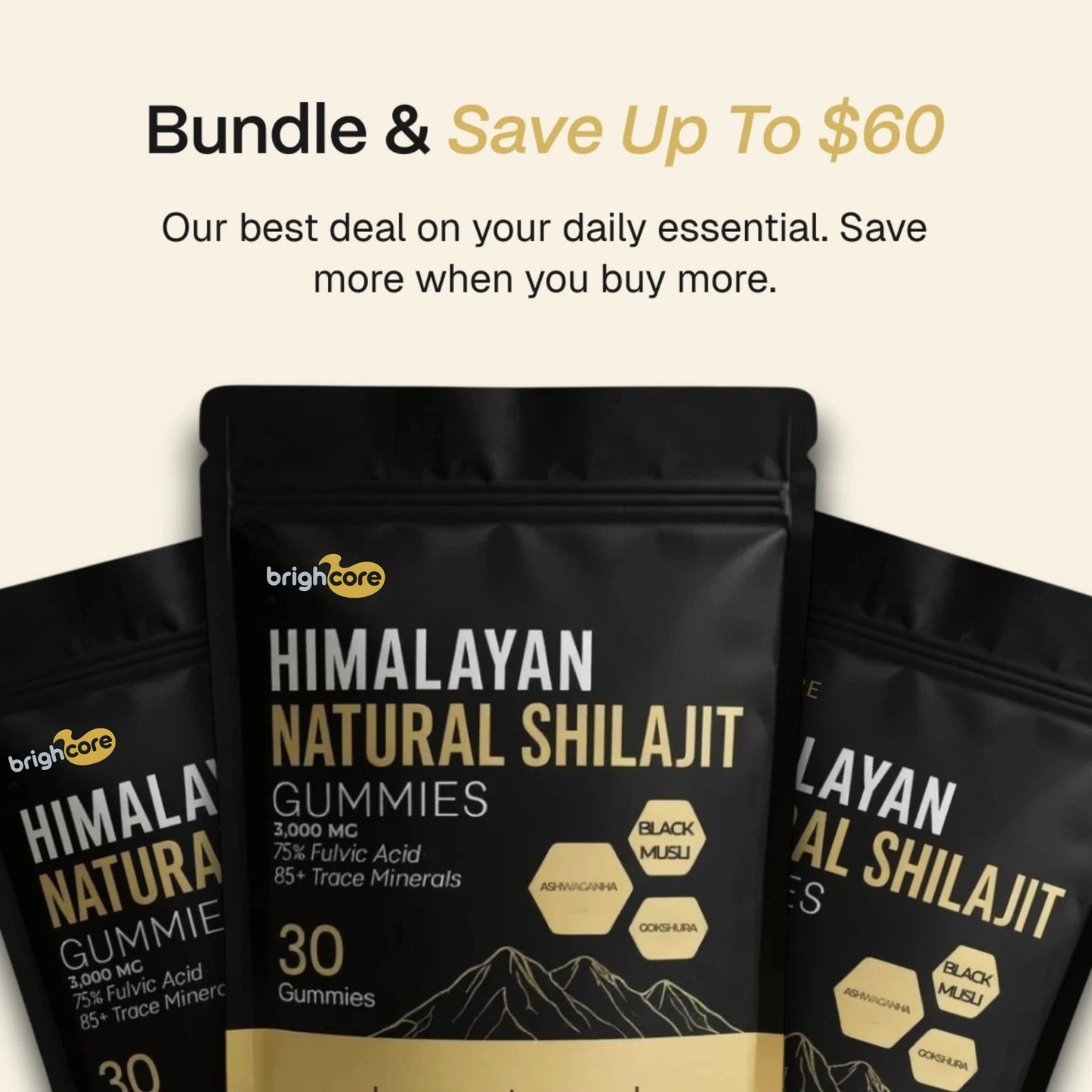 BrightCore Himalayan Shilajit Gummies