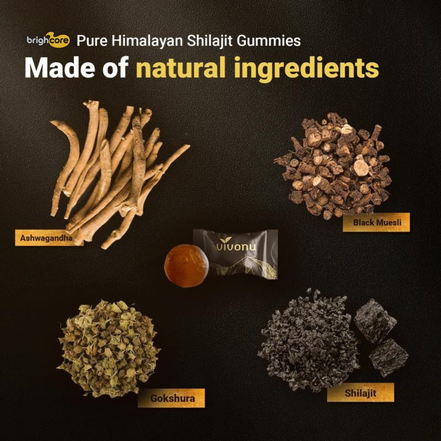 BrightCore Himalayan Shilajit Gummies